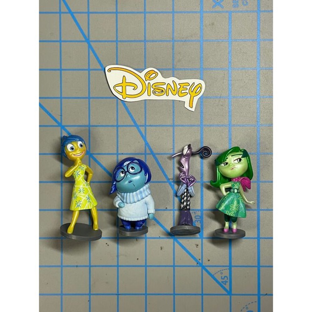 Disney Pixar Inside Out Mini Figure Lot - Joy Sadness Fear Disgust